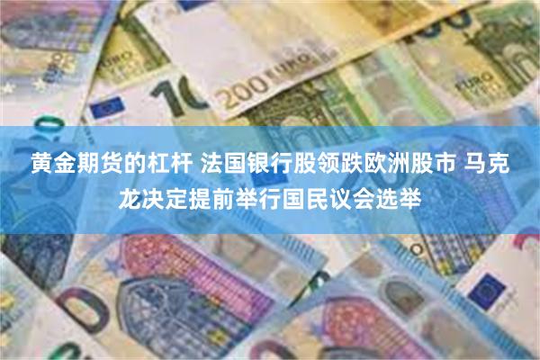 黄金期货的杠杆 法国银行股领跌欧洲股市 马克龙决定提前举行国民议会选举