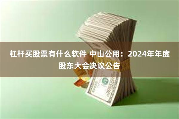 杠杆买股票有什么软件 中山公用：2024年年度股东大会决议公告