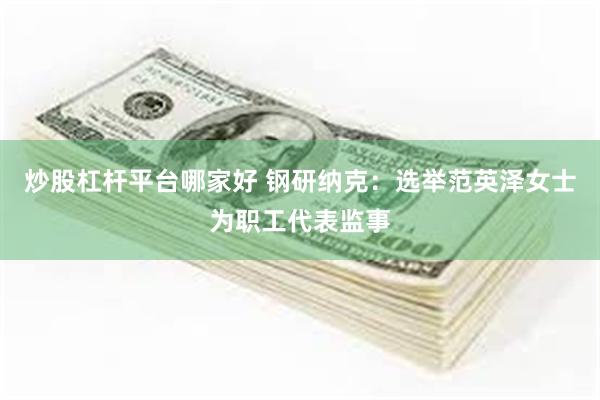 炒股杠杆平台哪家好 钢研纳克：选举范英泽女士为职工代表监事